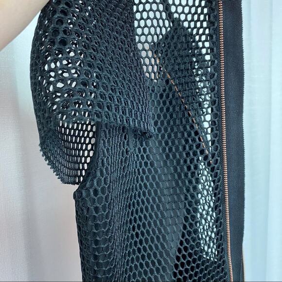 Milly Black Mesh Back LBD Cocktail Dress Sz.6 - Picture 12 of 15